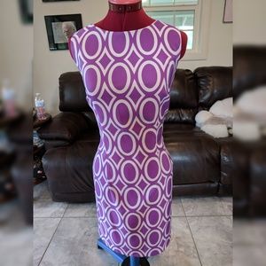 NWOT ALYX dress SZ 14 Purple/White